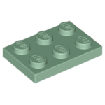 LEGO 3021 Sand Green Plate 2 x 3, 03021 (losse stenen 19-4)*P